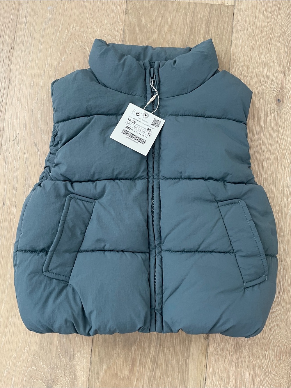 NWT Zara Puffer Vest - 12-18 Mo